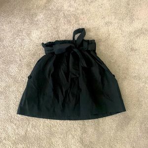Urban outfitters medium black high waist tie mini skirt